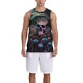thumbnail image 1 of Honeii Forest Mushroom Skull print basktball shirt for men and women, Unisex basketball jersey for Theme party-Large, 1 of 6