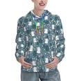 thumbnail image 1 of Honeii Forest Rabbit Pattern Womens Oversized Hoodies Long Sleeve Sweatshirts Pullover Fall Outfits with Pocket-Large, 1 of 7