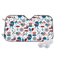 thumbnail image 1 of Honeii Fourth Of July Party Print Car Sunshade for Windshield,Car Cover Sunshade Protector,Foldable Front Window Sun Visor,Fits Cars, SUVs, Trucks, 1 of 6