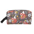 thumbnail image 1 of Honeii Foxes Print Multi-Purpose Storage Bag,Hanging Dopp Kit,Small Toiletry Bag for Traveling for Toiletries, Makeup, and Small Essentials, 1 of 7