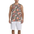 thumbnail image 1 of Honeii Foxes print basktball shirt for men and women, Unisex basketball jersey for Theme party-Large, 1 of 6