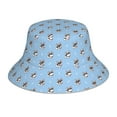 thumbnail image 1 of Honeii French Bulldog2 for Unisex Bucket Hat Waterproof Rain Hat Reversible Shiny Rave Bucket Hat for Concert Festival Boonie Cap, 1 of 6