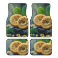 thumbnail image 1 of Honeii Fresh Passion Fruit Still Life Print Car Foot Mat Four-Piece Set - Front & Rear Universal Car Floor Mats for SUVs, Trucks, Sedans, 1 of 7