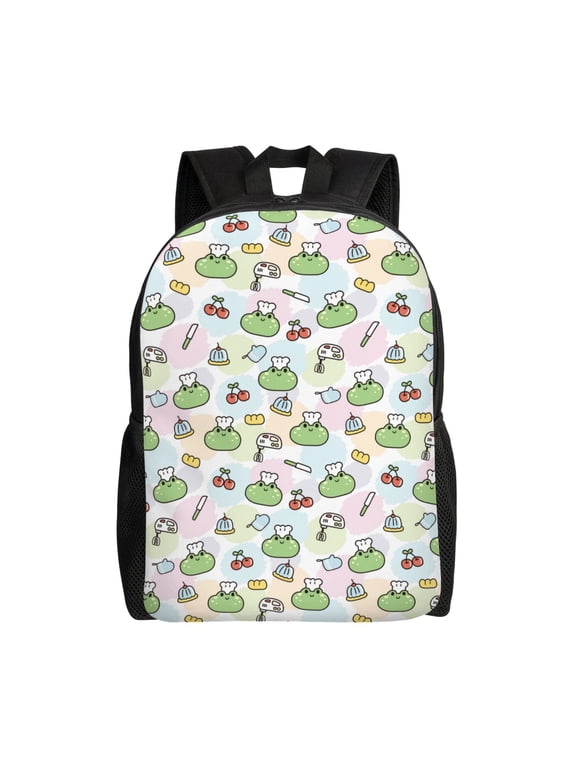 Frog Wear Chef Hat Print Laptop Backpack for Work, College, Travel, Daily Backpacks for Men Women, Sport Rucksack,Computer Bag