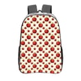 thumbnail image 1 of Honeii Fruit Apples Print Clear Backpack Heavy Duty Transparent Bag 17" See Through BookBag for Women Men Adults Work Festival Sports Travel, 1 of 7