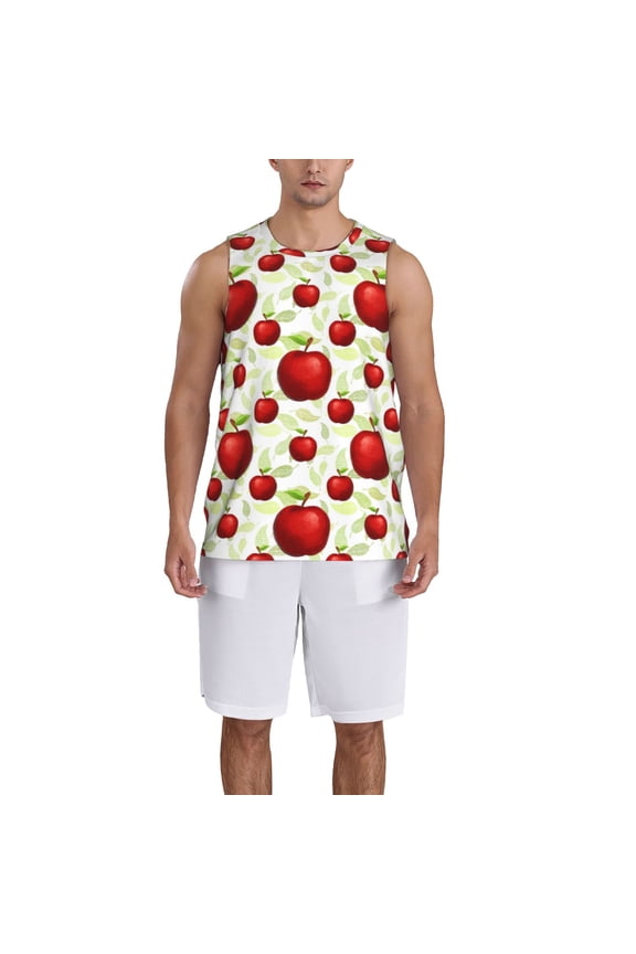 Fruit Apples print basktball shirt for men and women, Unisex basketball jersey for Theme party-X-Large