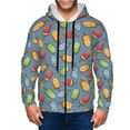 Honeii Fruit Ice Cream Print Hoodies for Men, Pullover & Full Zip