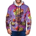 thumbnail image 1 of Honeii Fruit Parfait Colorful Print Hoodies for Men, Pullover & Full Zip, Breathable Zip up Hoodie, Sweatshirt-Medium, 1 of 5