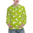 thumbnail image 1 of Honeii Fruit Pattern Womens Oversized Hoodies Long Sleeve Sweatshirts Pullover Fall Outfits with Pocket-Medium, 1 of 7