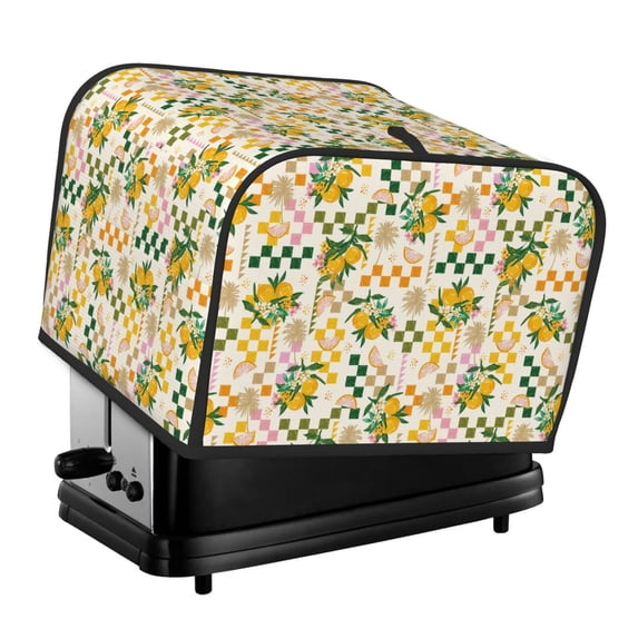Honeii Hawaii Palms Print 4 slice Toaster Cover, Two Slice Toaster Dust-proof Cover For Kitchen Small Appliance and Fingerprint Protection