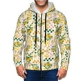 Honeii Fruit Print Hoodies for Men, Pullover & Full Zip, Breathable Zip
