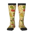 thumbnail image 1 of Honeii Fruits And Vegetables Print Long Socks,Novelty Design Socks Gift for Men and Women,Crew Socks,Calf Socks, 1 of 1