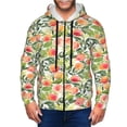 thumbnail image 1 of Honeii Fruits Peach1 Print Hoodies for Men, Pullover & Full Zip, Breathable Zip up Hoodie, Sweatshirt-XX-Large, 1 of 5