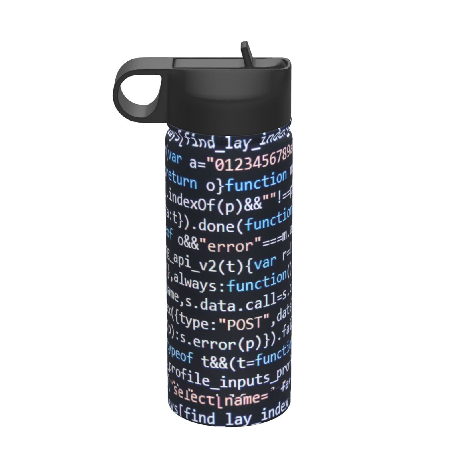 Honeii Function Source Code Print 18 oz Insulated Water Bottle with ...
