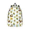 thumbnail image 1 of Honeii Funny Avocado In Mexican Clothes Print Canvas College Laptop Backpack, Durable Rucksack Travel Notebook Bag School Backpack Book Bag for Men Women-Small, 1 of 7