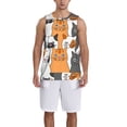 thumbnail image 1 of Honeii Funny Cats print basktball shirt for men and women, Unisex basketball jersey for Theme party-Small, 1 of 6