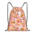 thumbnail image 1 of Honeii Funny Food Print Drawstring Backpack,Drawstring Bags String Backpack Gym Cinch Sack Backpack Sport Bag Draw-Small, 1 of 6