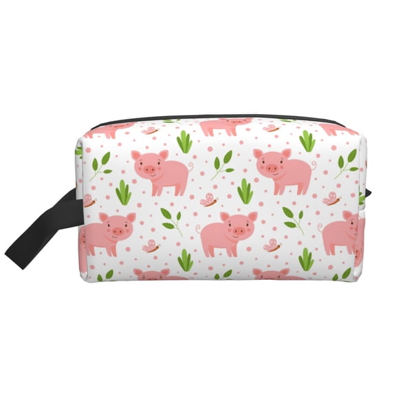 Honeii Funny Little Pigs Print Multi-Purpose Storage Bag,Hanging Dopp Kit,Small Toiletry Bag for Traveling for Toiletries, Makeup, and Small Essentials