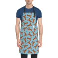 thumbnail image 1 of Honeii Funny Lobsters Print Waterproof Apron, Adjustable Kitchen Apron with Pockets,for Gardening, Dishwashing, Meat Processing, Car Washing, and Pet Grooming, 1 of 8