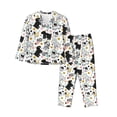 thumbnail image 1 of Honeii Funny Puppy print Women's Pajama Sets Long Sleeve Button Down Sleepwear Nightwear Soft Pjs Lounge Sets-XX-Large, 1 of 7