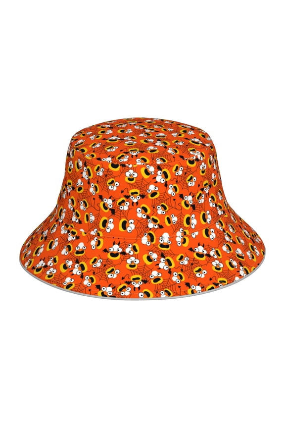 Funny corn spider web for Unisex Bucket Hat Waterproof Rain Hat Reversible Shiny Rave Bucket Hat for Concert Festival Boonie Cap