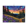thumbnail image 1 of Honeii Galactic Night Over Meadow Print Kitchen Drying Mat Coffee Bar Mat Hide Stain Coffee Maker Mat for Countertops Coffee Pot Dish Drying Mat, 1 of 7