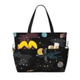 thumbnail image 1 of Honeii Galaxy for Tote Bag with Adjustable Strap,Beach Bag, Waterproof Sandproof Beach Tote Bag, Large Capacity Foldable Beach Bags, 1 of 7