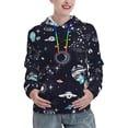 thumbnail image 1 of Honeii Galaxy2 Pattern Womens Oversized Hoodies Long Sleeve Sweatshirts Pullover Fall Outfits with Pocket-Medium, 1 of 7