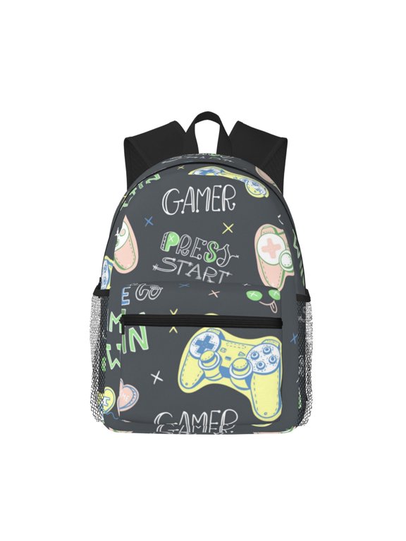 Gamers Print School Backpack,Casual Lightweight Travel Rucksack Daypack,Backpacks for College High