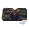 thumbnail image 1 of Honeii Garden Meditating Weasel Print Car Sunshade for Windshield,Car Cover Sunshade Protector,Foldable Front Window Sun Visor,Fits Cars, SUVs, Trucks, 1 of 6