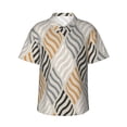 thumbnail image 1 of Honeii Geometric Print Men’s Hawaiian Shirt,Classic Button-Down Short Sleeve Shirt, for Beach, Vacation, and Outdoor Activities,3X-Large, 1 of 7