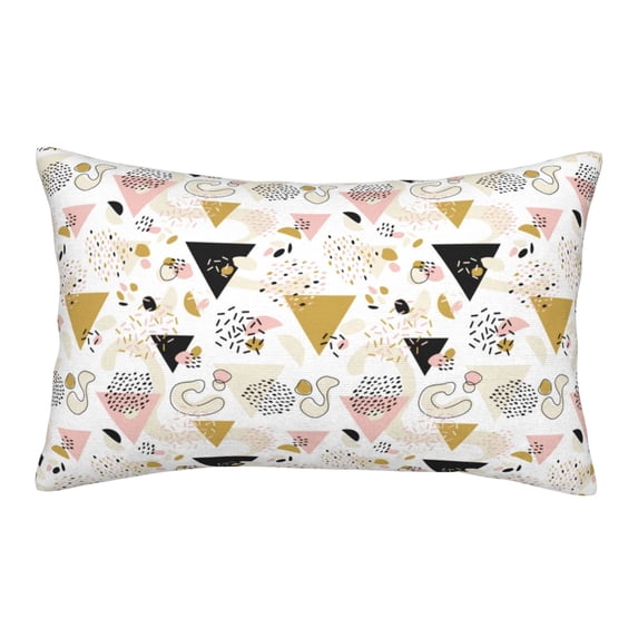 Honeii Geometric Triangle Decorative Throw Pillow Case - Elevate Your Couch, Sofa, or Bed with Stylish Home Decor, Perfect Gift Idea-14"x20"