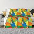 thumbnail image 1 of Honeii German Shepherd Dog print throw blanket, crafted from cozy cotton flannel, offers versatile home decor as a bedding suitable for all seasons.-60"x50", 1 of 6
