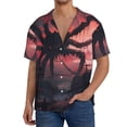 thumbnail image 1 of Honeii Giant Monster Over City for Men's Short-Sleeved Button-Up Collared Shirt Featuring A Pocket, Perfect for Beach Vacations, And Travel Adventures.-3X-Large, 1 of 5