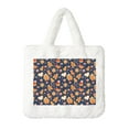 thumbnail image 1 of Honeii Gingerbread Delights Print Fluffy Shoulder Bag Plush Bags Women Ladies Tote Bag Fluffy Furry Purse Handbag for Autumn and Winter, 1 of 7