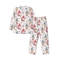 thumbnail image 1 of Honeii Gnome With Love Letter Pattern Mens Pajamas Set,2pcs Men's Lounge Long Sleeve Sleep Shirt and Pajama Bottoms Sleepwear Set,Mens Pjs Sets-XX-Large, 1 of 7