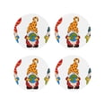 thumbnail image 1 of Honeii Gnomes Are Holding School Supplies Print Leather Coaster Set of 4, Ideal for Safeguarding Your Furniture from Drinks Spills and Effortless Cleanup-Round Shape, 1 of 6