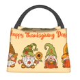 thumbnail image 1 of Honeii Gnomes Happy Thanksgiving Print Cooler Bag Insulated, Large Leakproof Soft Sided Portable Cooler Bag,Lunch Box Lunch Bag, 1 of 6