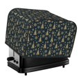 thumbnail image 1 of Honeii Gold Snowflake Christmas Tree Print 4 slice Toaster Cover, Two Slice Toaster Dust-proof Cover For Kitchen Small Appliance and Fingerprint Protection, 1 of 7