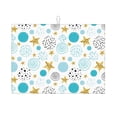thumbnail image 1 of Honeii Gold Stars Blue Dots Pattern Print Kitchen Drying Mat Coffee Bar Mat Hide Stain Coffee Maker Mat for Countertops Coffee Pot Dish Drying Mat, 1 of 7