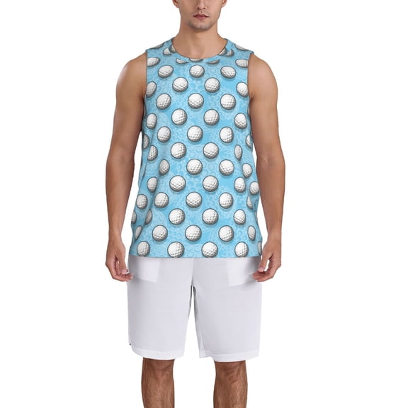 Honeii Golf Balls 1 print basktball shirt for men and women, Unisex basketball jersey for Theme party-Medium