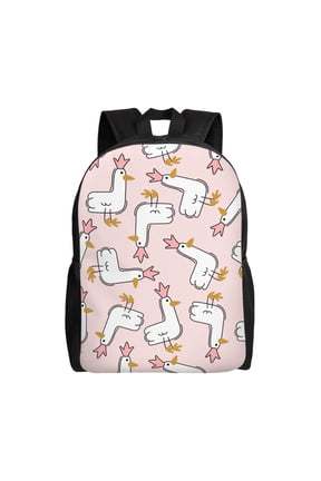 Goose Queen Print Laptop Backpack for Work, College, Travel, Daily Backpacks for Men Women, Sport Rucksack,Computer Bag