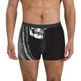thumbnail image 1 of Honeii Gothic Skull Drape Print Mens Boxer Briefs Breathable,Boxer Brief for Men, Moisture-Wicking Underwear-Medium, 1 of 5