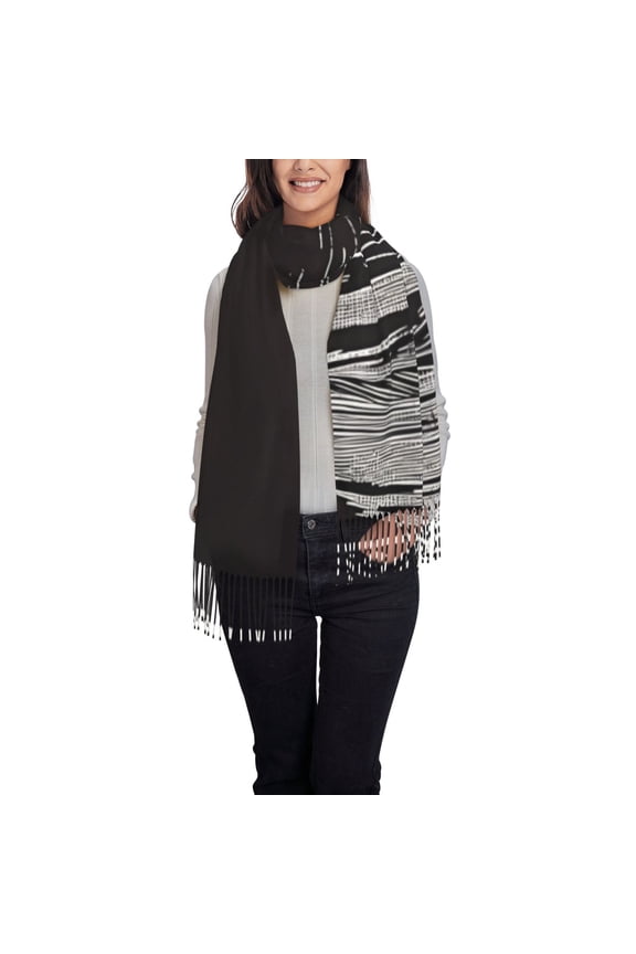 Gothic Skull Drape Print Scarf Oversized Scarf Tassel Fall Winter Thick Scarf Warm Shawl Women,Women's Scarves & Wraps