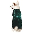 thumbnail image 1 of Honeii Green Lightning Flash Print Small Dog Hoodies Pet Hooded Sweatshirts Fall Winter Puppy Cat Sweaters Warm Clothes for Small Dogs Outfits Costume-X-Small, 1 of 7