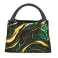 thumbnail image 1 of Honeii Green Marble Print Cooler Bag Insulated, Large Leakproof Soft Sided Portable Cooler Bag,Lunch Box Lunch Bag, 1 of 6