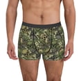 thumbnail image 1 of Honeii Green Skulls Men's Underwear Boxer Briefs Pack, ComfortSoft Boxer Brief for Men, Moisture-Wicking Breathable-X-Large, 1 of 5