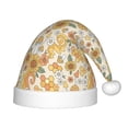 thumbnail image 1 of Honeii Groovy Hippie Flower Mushrooms Print Hat Santa Claus Hat For Xmas Party, Christmas Caps For Boys Girls Child,Christmas Beanie, 1 of 6