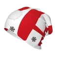 thumbnail image 1 of Honeii HOHOHO Christmas Print Kids Knit Beanie Watch Hat ,Knit Cap for Boys and Girls, 1 of 7