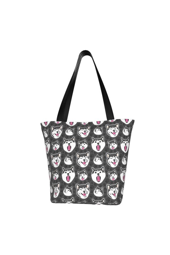 HUSKY Face Print Women Top Handle Satchel Handbags,Fashion Handbag,Messenger Tote Bag Purse for Women,Shoulder Bag Handbag for Travel, Work